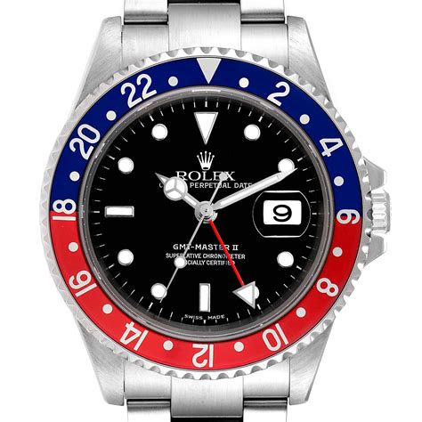 rolex gmt master red blue.